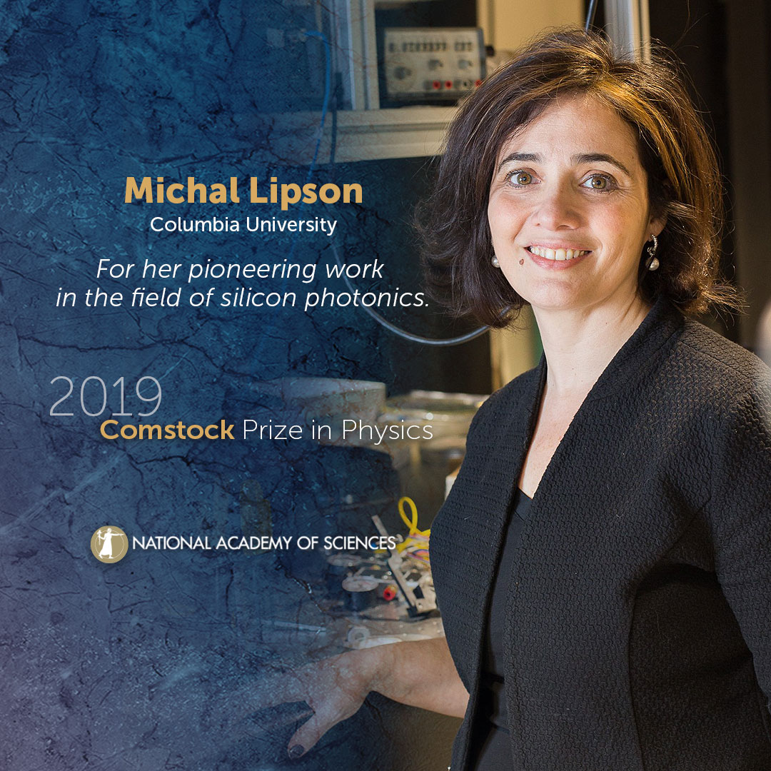 Michal Lipson awarded the Comstock Prize